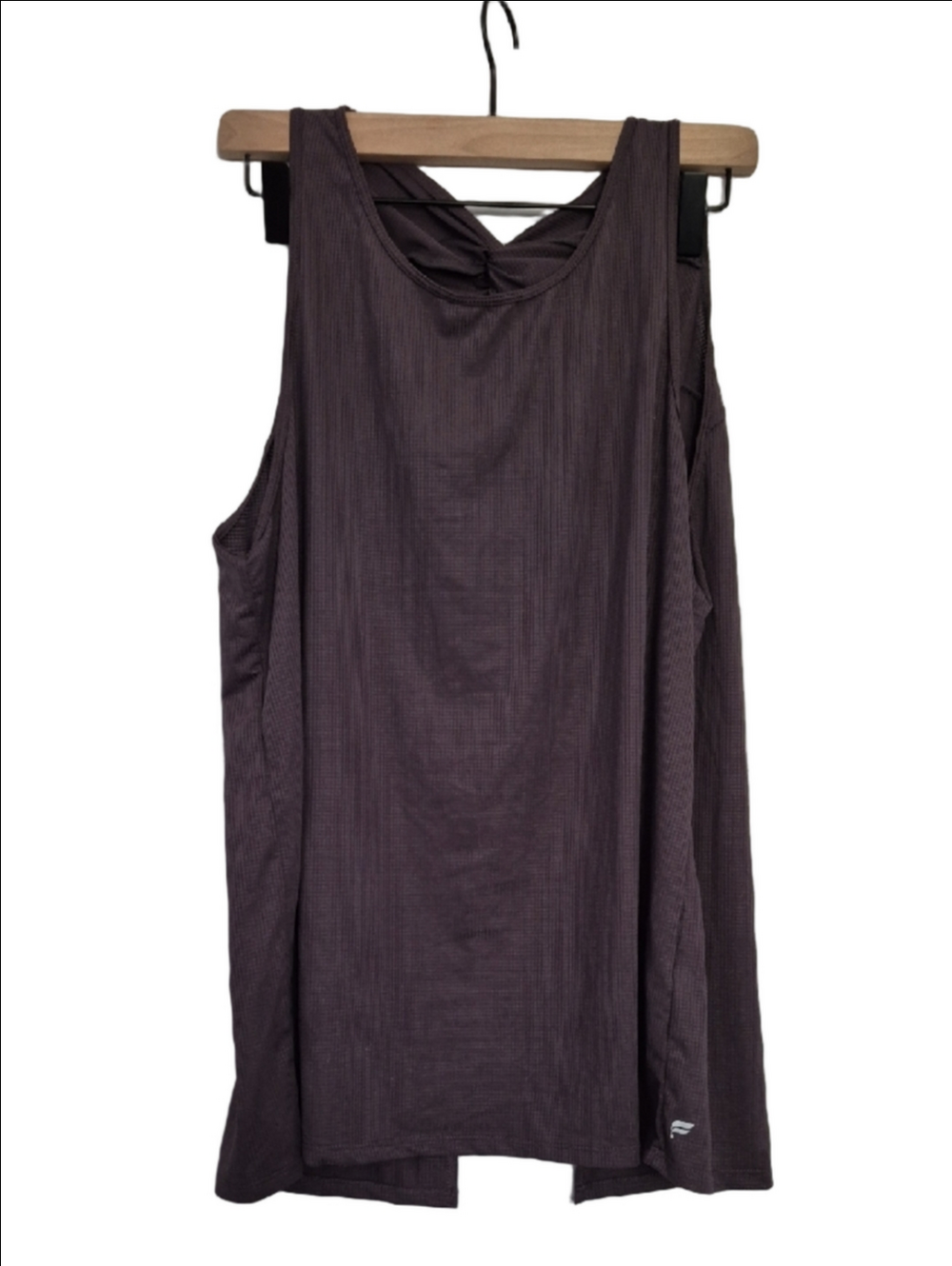 Fabletics Waffle-Knit Performance Top - Deep Plum XL